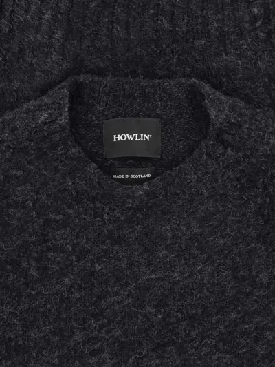 Howlin' Soft Texture Crew Neck Long Sleeve Sweater In Gray