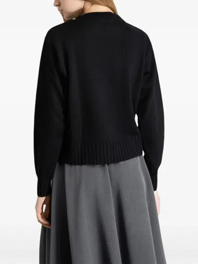 Gaëlle Embroidered Sweater In Black