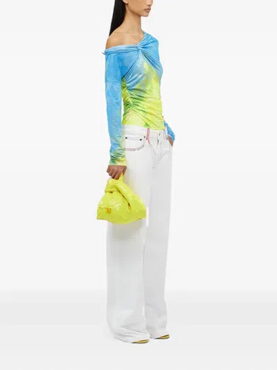 Msgm Wide-leg Jeans In White