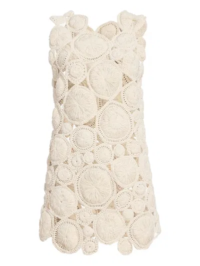 Khaite Avalon Crochet Top In Neutral