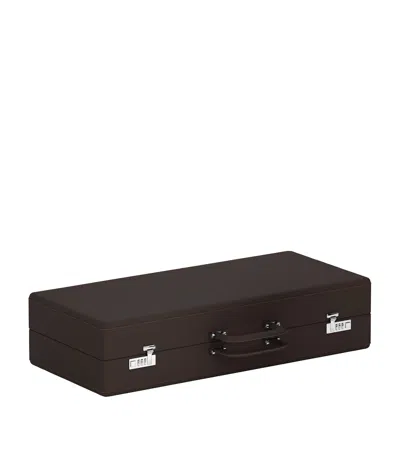 Scatola Del Tempo Leather Valigetta 32 Watch Travel Case