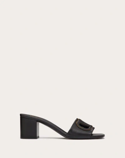 Valentino Garavani Vlogo Signature Slide Sandals In Black