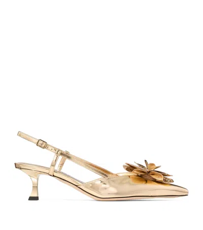 Jimmy Choo Mimmi 50 Leather Slingback Mules In Multi