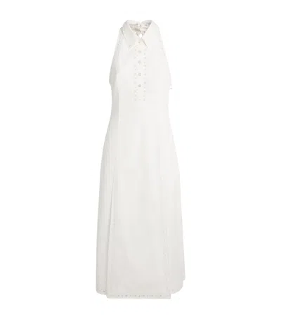 Thom Browne Cotton Anglaise Shirt Dress In Multi