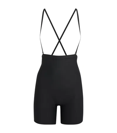 Skims Sheer Sculpt Low-back Shorts In Animal Print