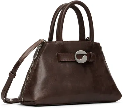 Coperni Brown Mini Data Bag In Brown