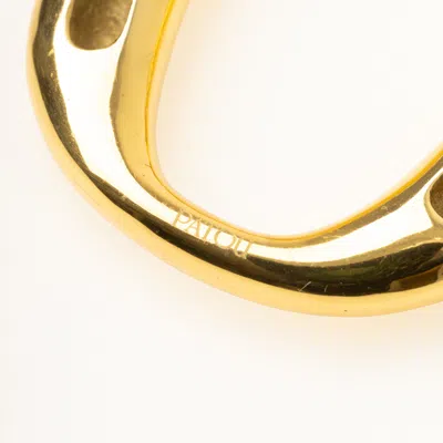 Patou Oval-frame Earrings In Gold