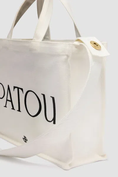 Patou Patterned Handbag In White