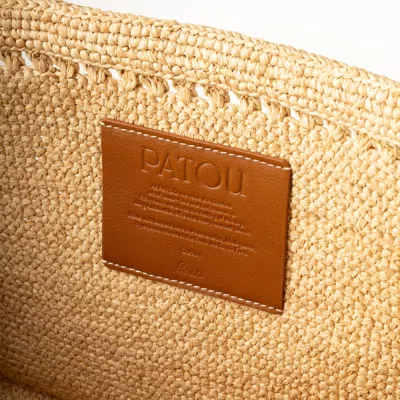 Patou Large Trapeze Tote Bag In Neutral