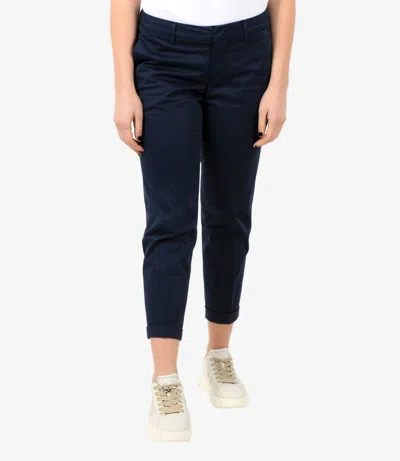 Fay Velvet Trousers In Blue