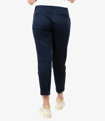 Fay Velvet Trousers In Blue