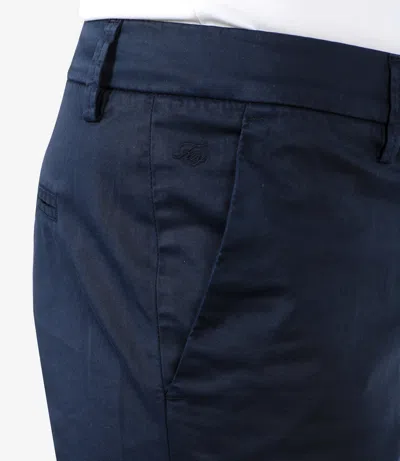 Fay Velvet Trousers In Blue