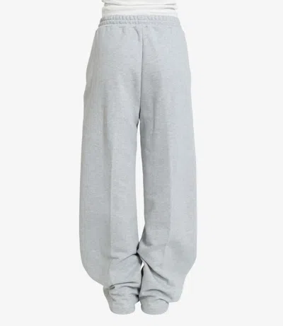 Msgm Trousers Grey In Gray