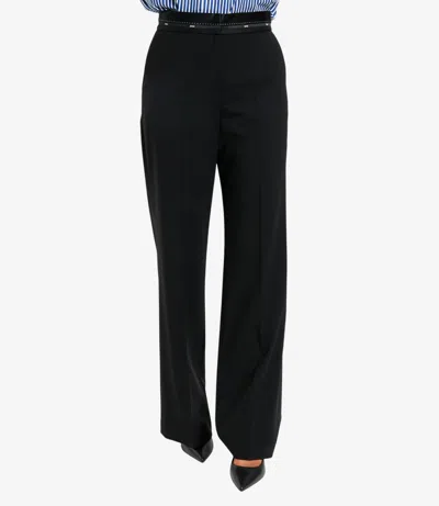 Msgm Trousers Black In Blue