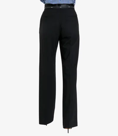 Msgm Trousers Black In Blue