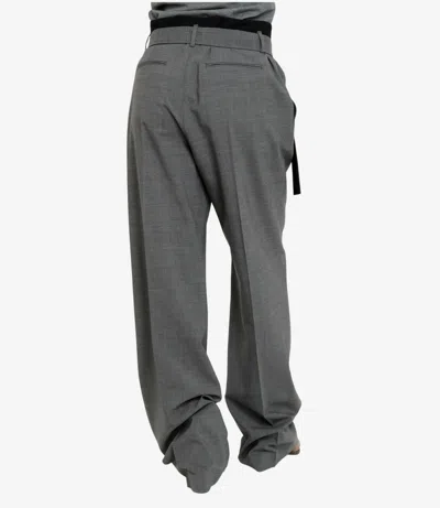 Msgm Trousers Grey In Gray