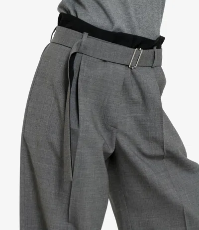 Msgm Trousers Grey In Gray