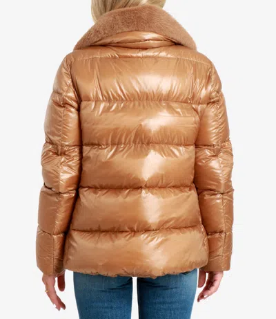 Herno Coats Camel In Brown