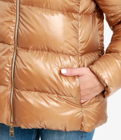 Herno Coats Camel In Brown