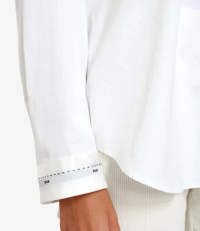 Msgm Shirts White In White