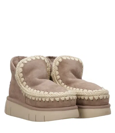 Mou Boots Dove Grey In Brown