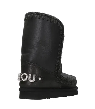 Mou Eskimo 18 Ankle Boots In Black In Black