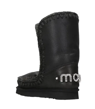 Mou Eskimo 18 Ankle Boots In Black In Black