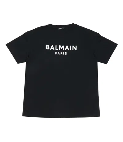 Balmain Women T-shirt With Print In Black