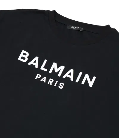 Balmain Women T-shirt With Print In Black
