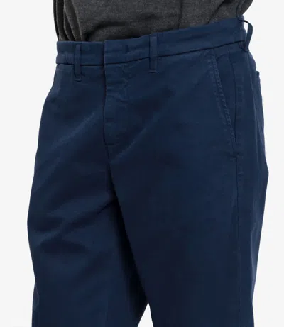 Fay Velvet Trousers In Blue
