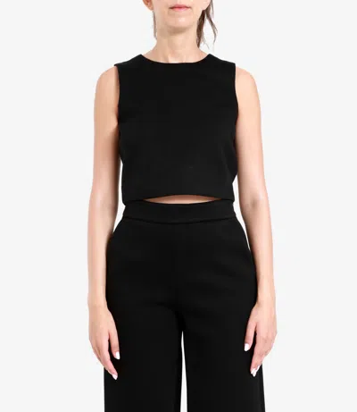 Max Mara Timeless Top Black In Black