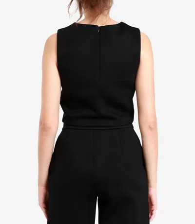 Max Mara Timeless Top Black In Black