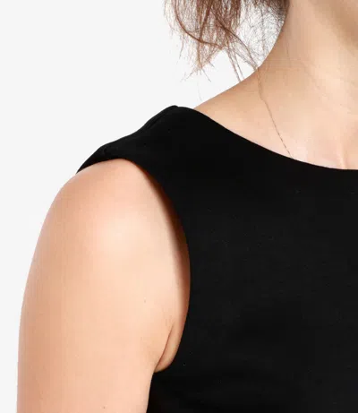 Max Mara Timeless Top Black In Black