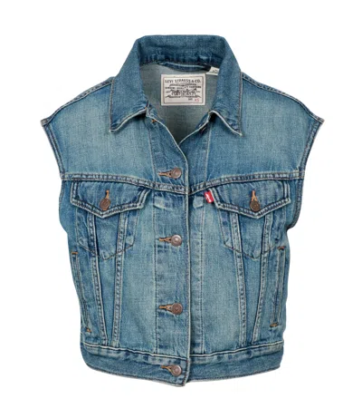 Levi's Levis Shrunken 90s Vest Stop Flaxing In Multi