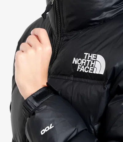 The North Face Black Padded Cropped Jacket In Black