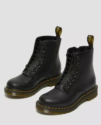 Dr. Martens 1460 Pascal Leather Ankle Boots In Black