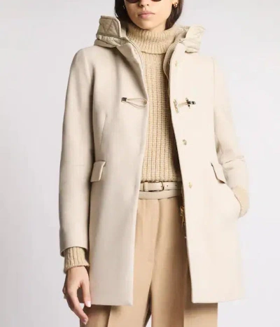 Fay Toggle Coat In White
