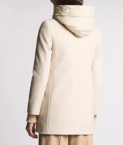 Fay Toggle Coat In White