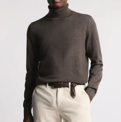 Fay Wool Turtleneck In Brown