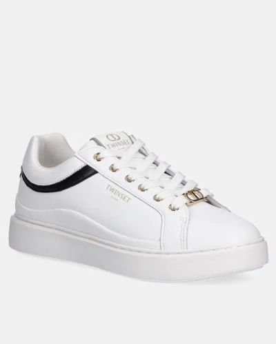 Twinset Twin Set Sneakers With Contrasting Inserts In White