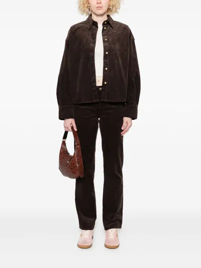 Seven Straight-leg Jeans With Classic Five-pocket Design In Brown