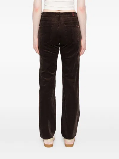 Seven Straight-leg Jeans With Classic Five-pocket Design In Brown