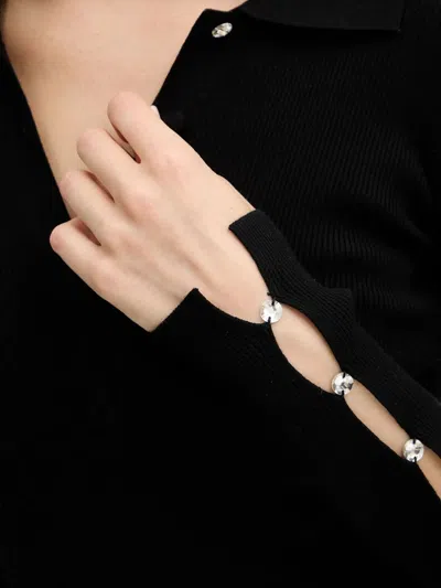 Liu Jo White Sweaters Black In Black