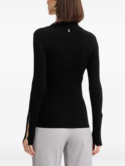 Liu Jo White Sweaters Black In Black