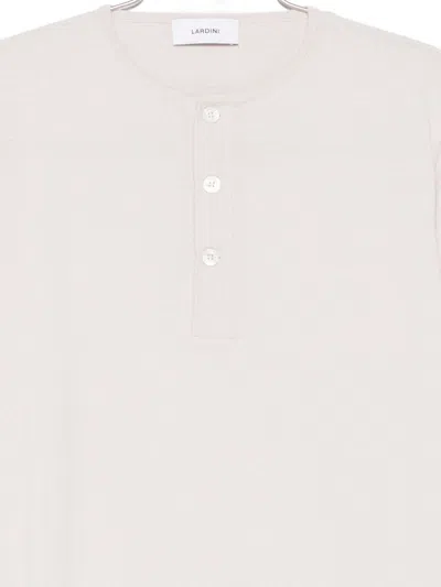 Lardini Minimalist Knit Sweater With Timeless Silhouette In White