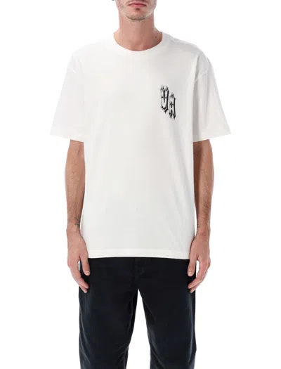 Rvca Double Trouble White T-shirt In White