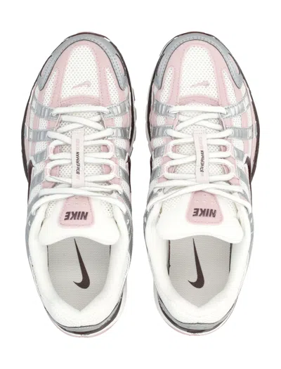 Nike Silver Panelled Trainers In Purple