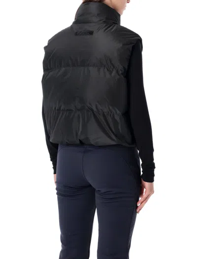 Goldbergh High Collar Padded Sleeveless Jacket In Black