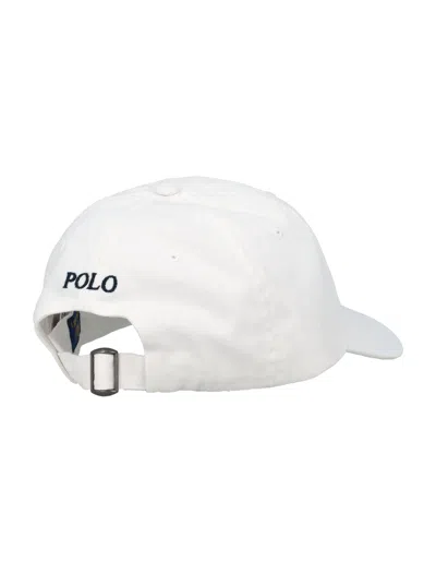 Polo Ralph Lauren Logo Embroidered Baseball Cap In White