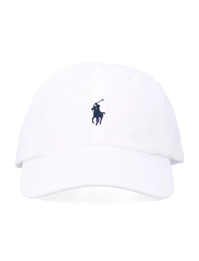Polo Ralph Lauren Logo Embroidered Baseball Cap In White